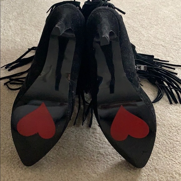 New Luichiny Fringe Booties Sz 10 - Picture 2 of 5